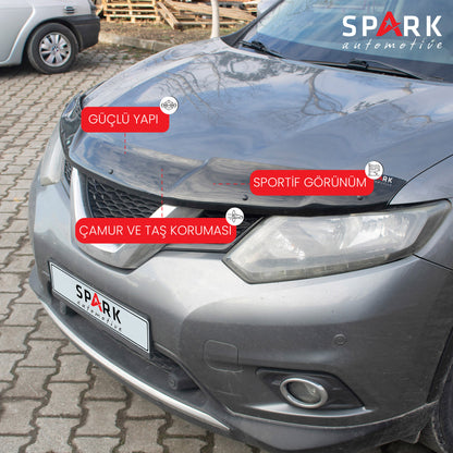 Nissan X-Trail 2014-2017 Yılları Arası Ön Kaput Rüzgarlığı 3mm