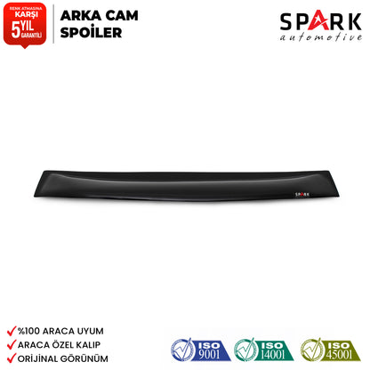 Opel Astra J Sedan 2012-2018 Yıl Aralığı Uyumlu Arka Cam Üstü Spoyler