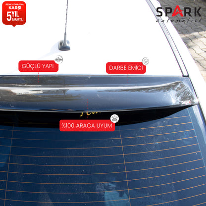Opel Astra J Sedan 2012-2018 Yıl Aralığı Uyumlu Arka Cam Üstü Spoyler