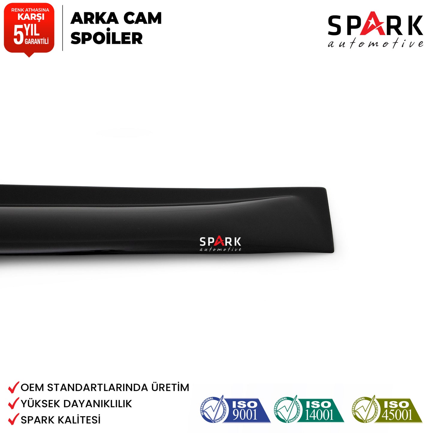 Opel Astra J Sedan 2012-2018 Yıl Aralığı Uyumlu Arka Cam Üstü Spoyler