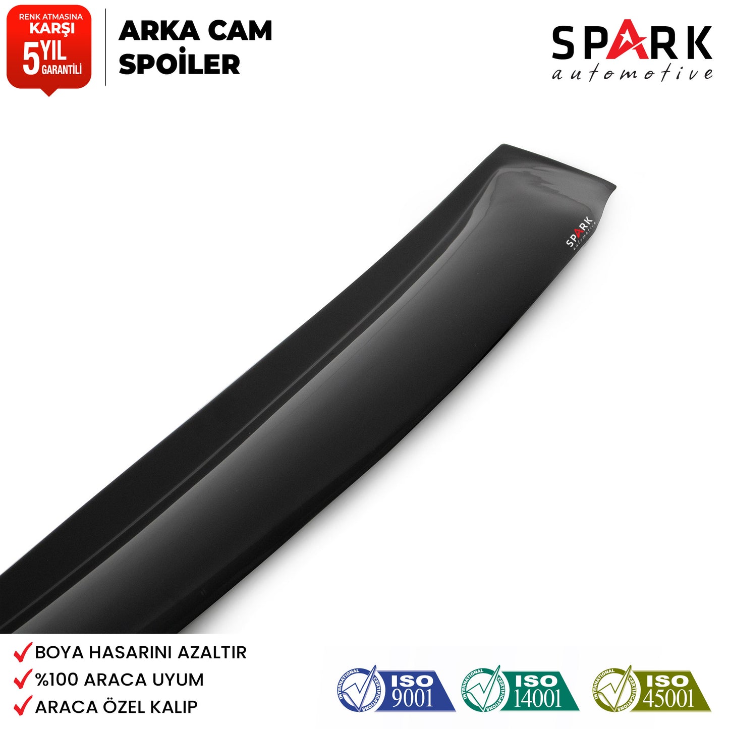 Opel Astra J Sedan 2012-2018 Yıl Aralığı Uyumlu Arka Cam Üstü Spoyler