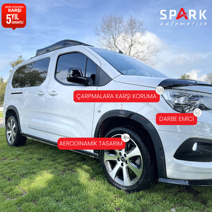 Opel Combo E 2018 Yılı Ve Sonrası 8 Prç. Çamurluk Dodik Set