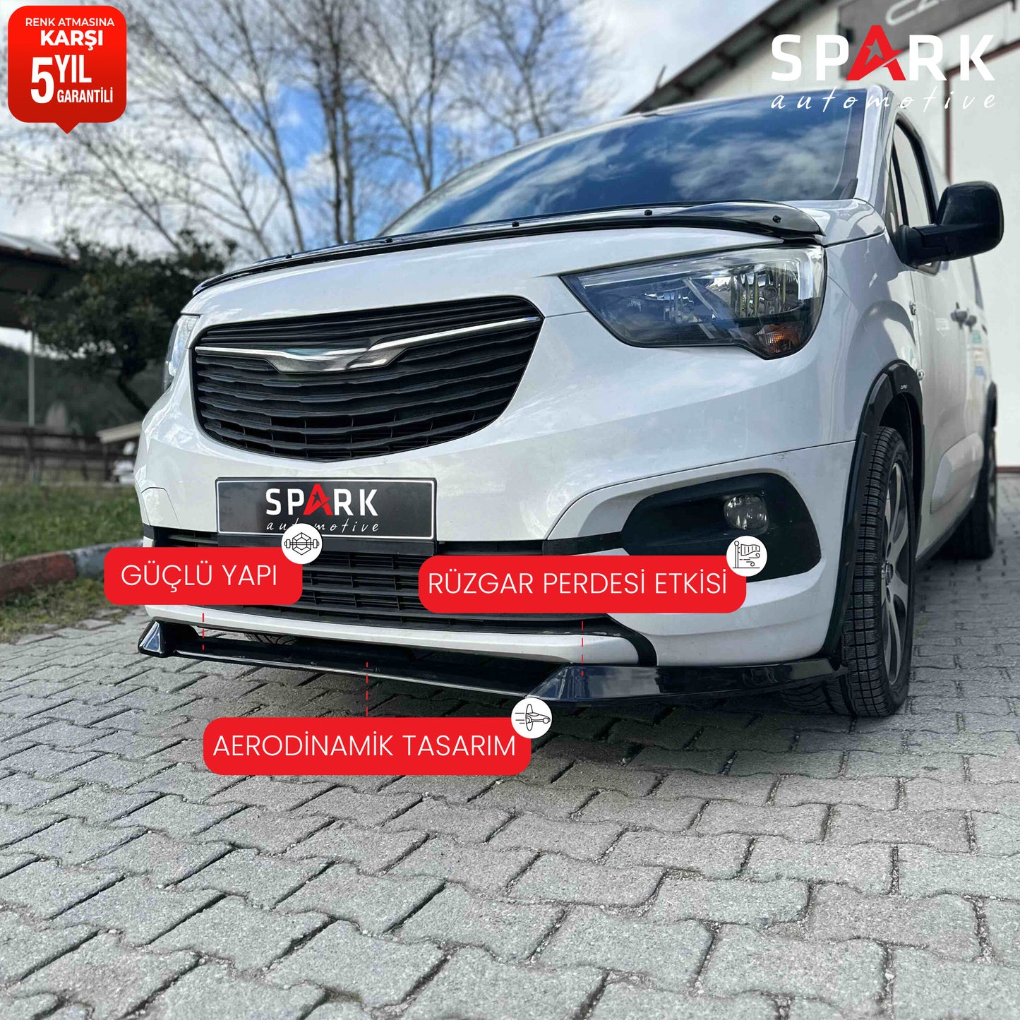 Opel Combo E 2018 Yılı Ve Sonrası Ön Tampon Lip