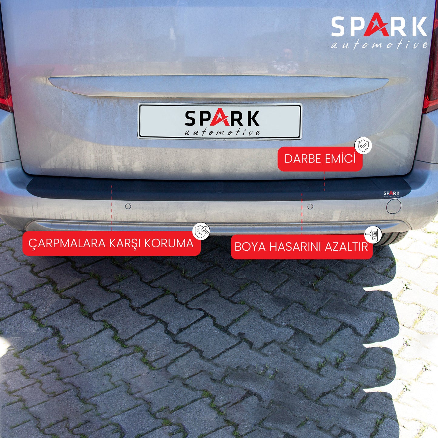 Opel Combo E 2018 Yılı Ve Sonrası Arka Tampon Eşiği Mat