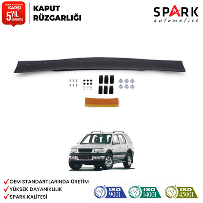 Opel Frontera 1998-2004 Yıl Aralığı Uyumlu Ön Kaput Rüzgarlık 3mm