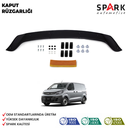 Opel Vivaro 2019 Yılı Ve Sonrası Uyumlu Ön Kaput Rüzgarlık 3mm