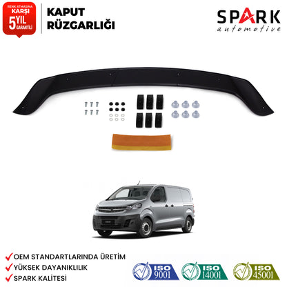 Opel Vivaro 2019 Yılı Ve Sonrası Uyumlu Ön Kaput Rüzgarlık 4mm