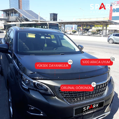 Peugeot 3008 2017 Yılı Ve Sonrası Ön Kaput Rüzgarlık 3mm