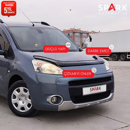 Peugeot Partner Tepee 2009-2015 Yıl Aralığı Uyumlu Ön Kaput Rüzgarlık 3mm