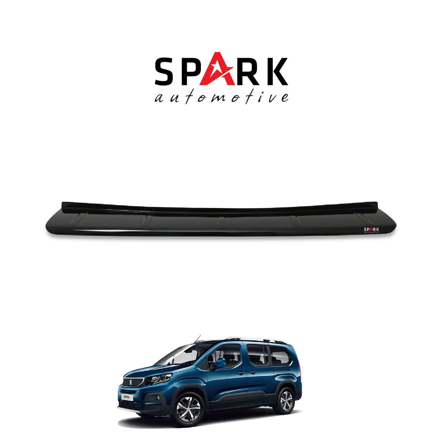 Peugeot Rifter 2019- Yılı ve Sonrası Uyumlu Arka Tampon Eşiği Parlak