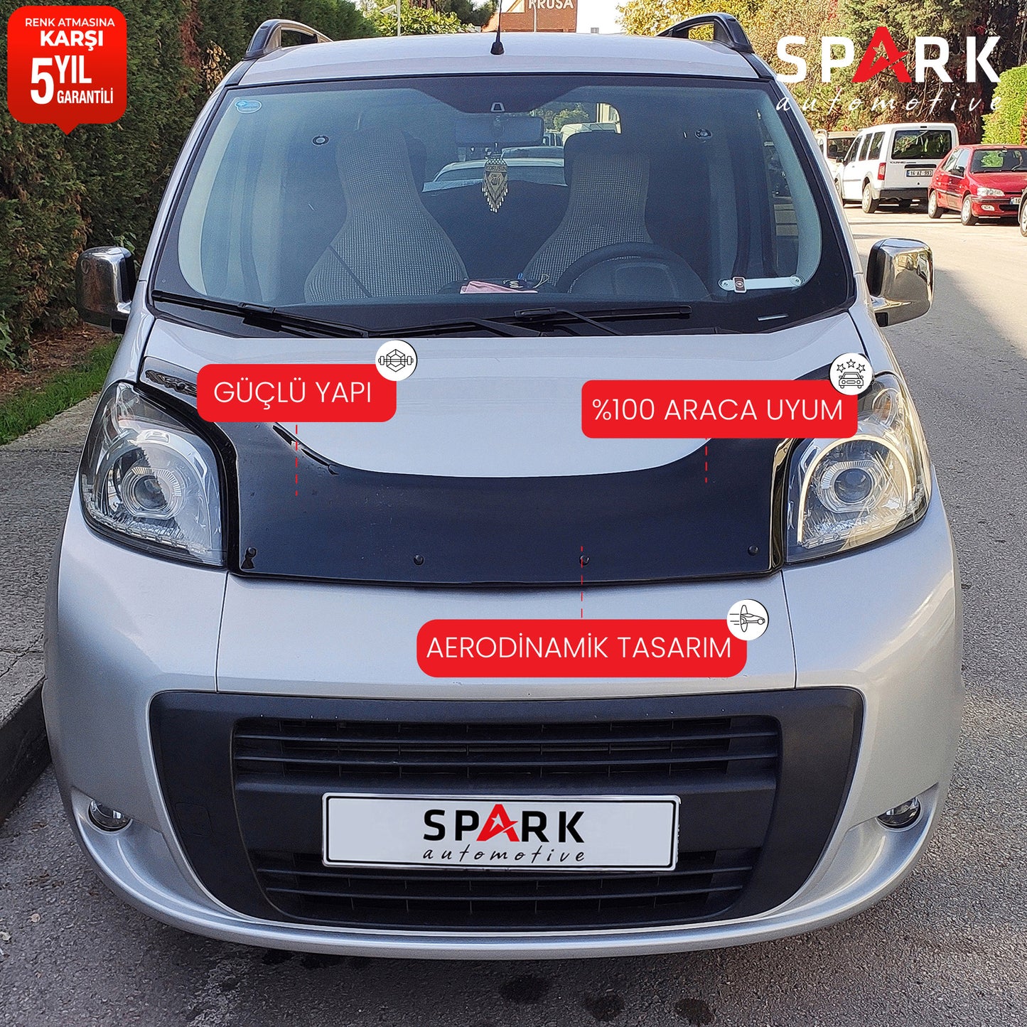 Peugeot Bipper 2007-2016 Yıl Aralığı Ön Kaput Rüzgarlık 4mm