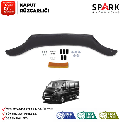 Peugeot Boxer 2014 Yılı Ve Sonrası Uyumlu Ön Kaput Rüzgarlık 3mm