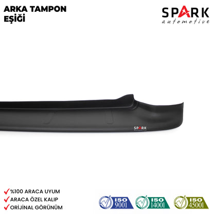 Peugeot Partner Tepee 2009-2015 Yıl Aralığı Uyumlu Arka Tampon Eşiği Mat