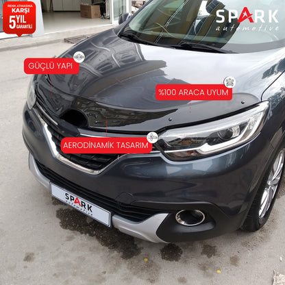 Renault Kadjar 2015- Yılı ve Sonrası Uyumlu Kaput Rüzgarlığı 3mm