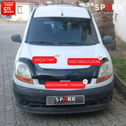 Renault Kangoo 2003-2008 Yıl Aralığı Uyumlu Kaput Rüzgarlığı 3mm