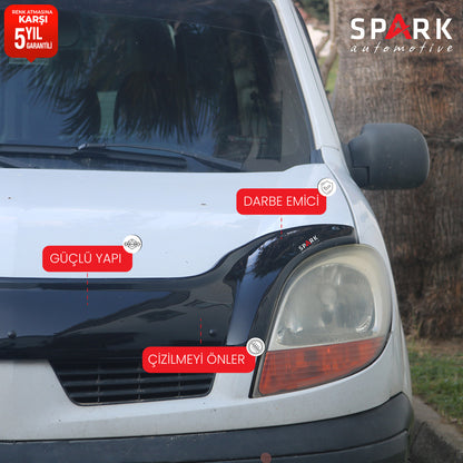 Renault Kangoo 2003-2008 Yıl Aralığı Uyumlu Kaput Rüzgarlığı 3mm