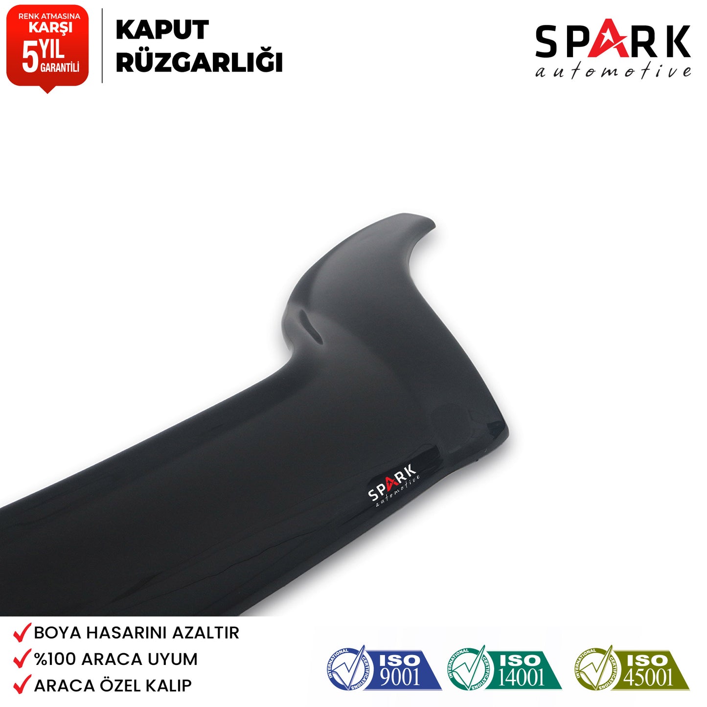 Renault Kangoo 2003-2008 Yıl Aralığı Uyumlu Kaput Rüzgarlığı 3mm