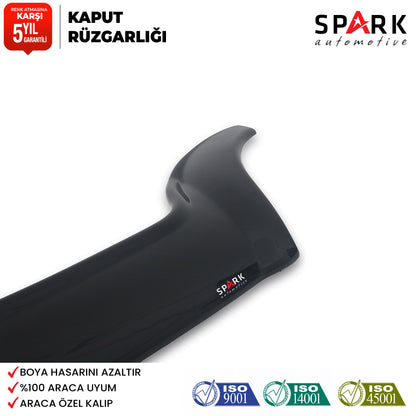Renault Kangoo 2003-2008 Yıl Aralığı Uyumlu Kaput Rüzgarlığı 3mm