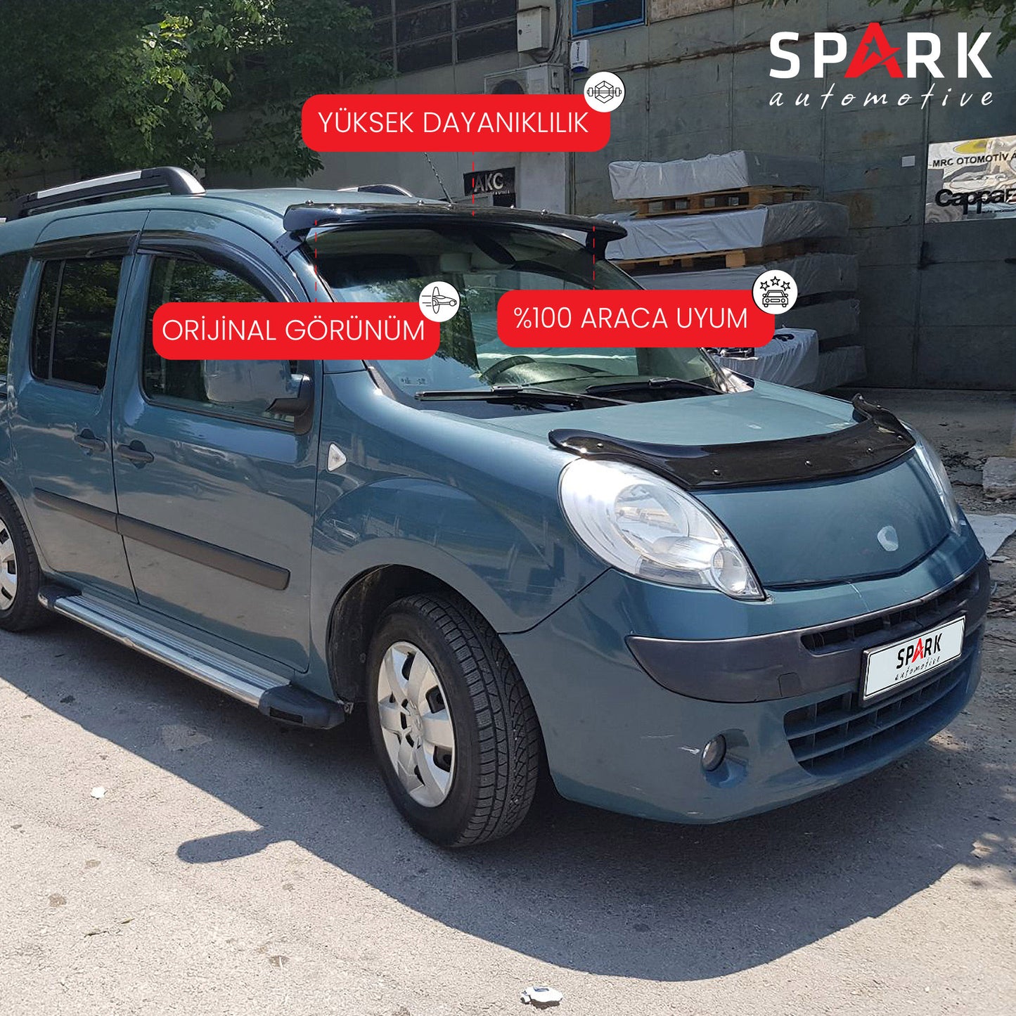 Renault Kangoo 2008-2013 Yıl Aralığı Uyumlu Ön Cam Güneşliği