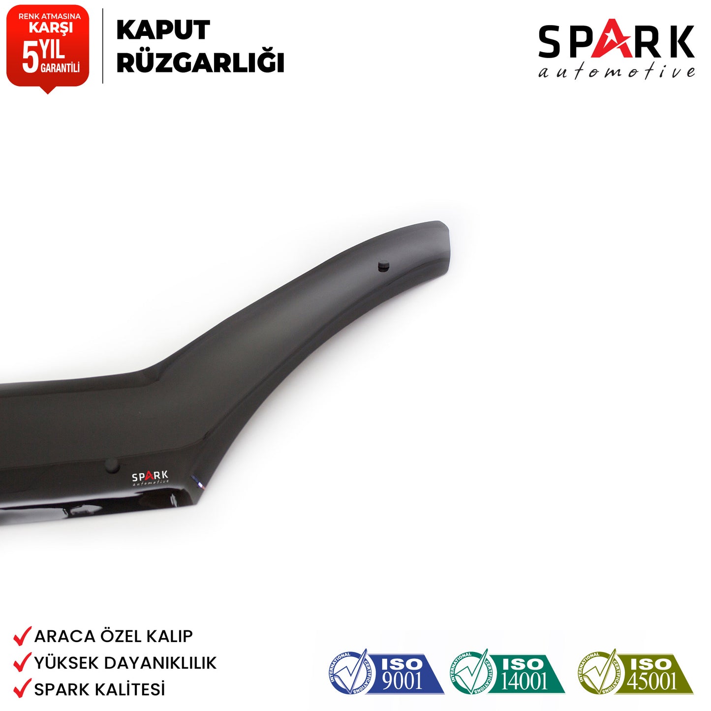 Renault Kangoo 2014-2021 Yıl Aralığı Uyumlu Kaput Rüzgarlığı 3mm
