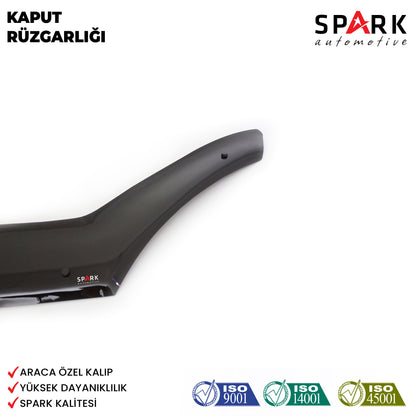 Renault Kangoo 2014-2021 Yıl Aralığı Uyumlu Kaput Rüzgarlığı 4mm