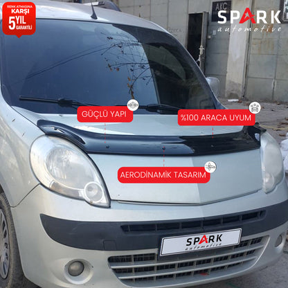 Renault Kangoo 2008-2013 Yıl Aralığı Uyumlu Kaput Rüzgarlığı 3mm