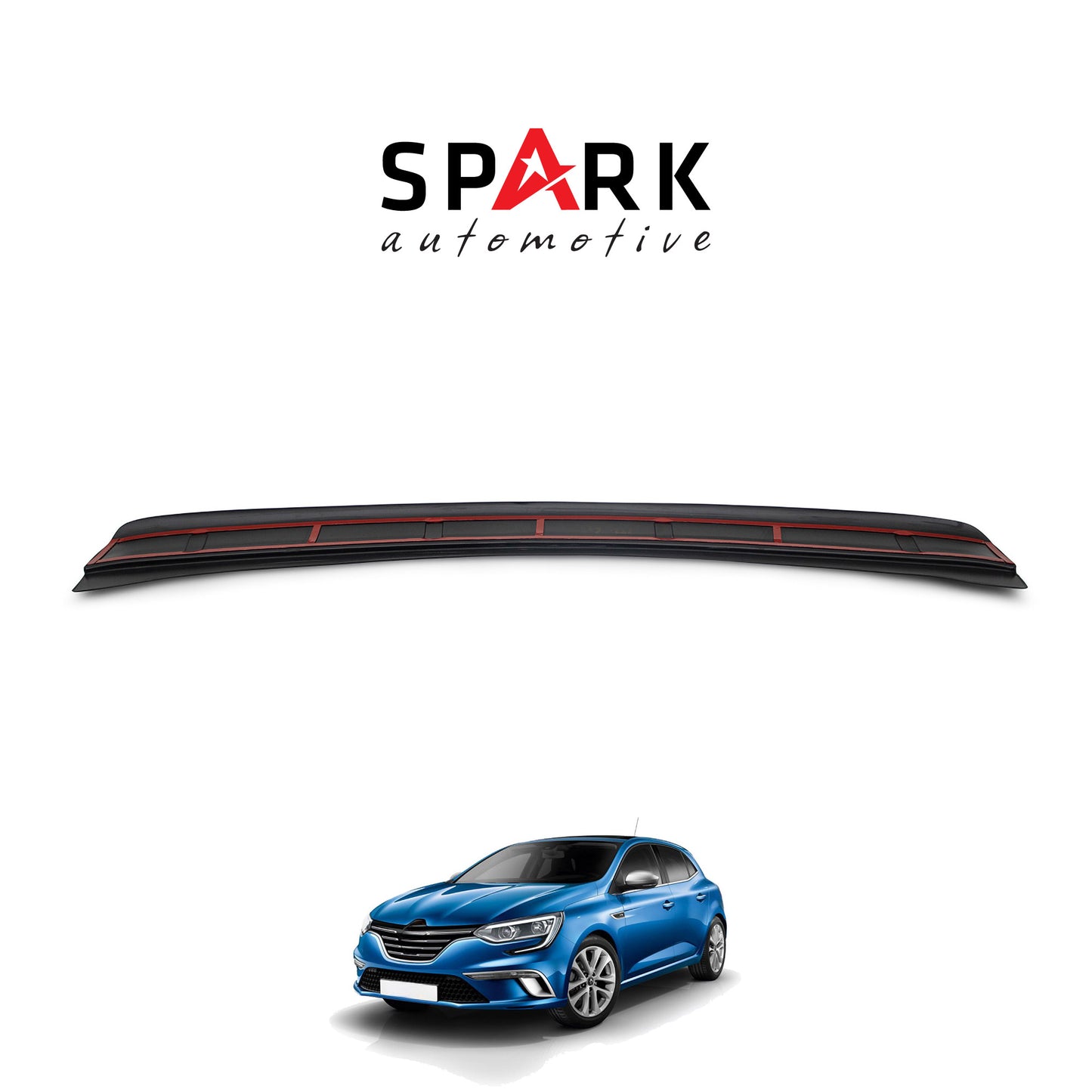 Renault Megane 4 2016- Yılı ve Sonrası Uyumlu Arka Tampon Eşiği Mat