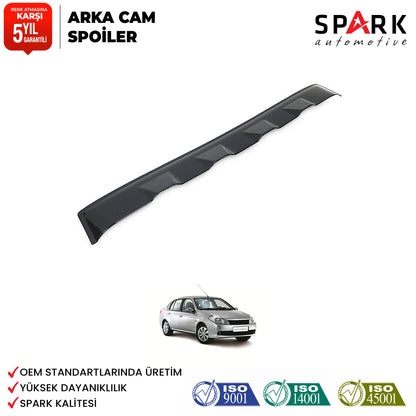 Renault Symbol 2009-2013 Yıl Aralığı Uyumlu Arka Cam Spoyler