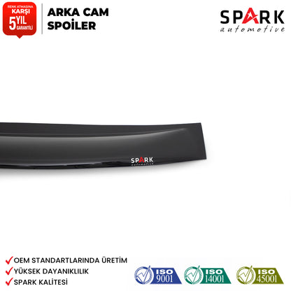 Renault Symbol 2013- Yılı ve Sonrası Uyumlu Arka Cam Spoyler