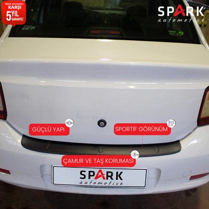 Renault Symbol 2013- Yılı ve Sonrası Uyumlu Arka Tampon Eşiği Parlak