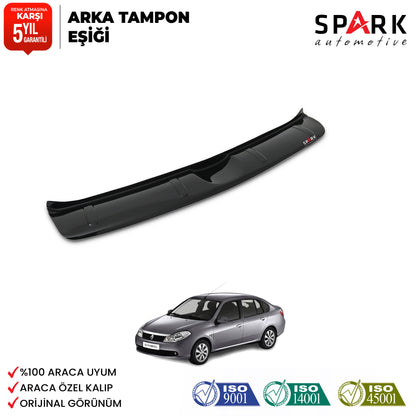 Renault Symbol 2009-2013 Yıl Aralığı Uyumlu Arka Tampon Eşiği Parlak
