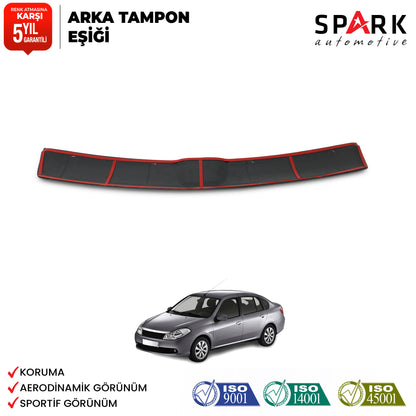 Renault Symbol 2009-2013 Yıl Aralığı Uyumlu Arka Tampon Eşiği Parlak