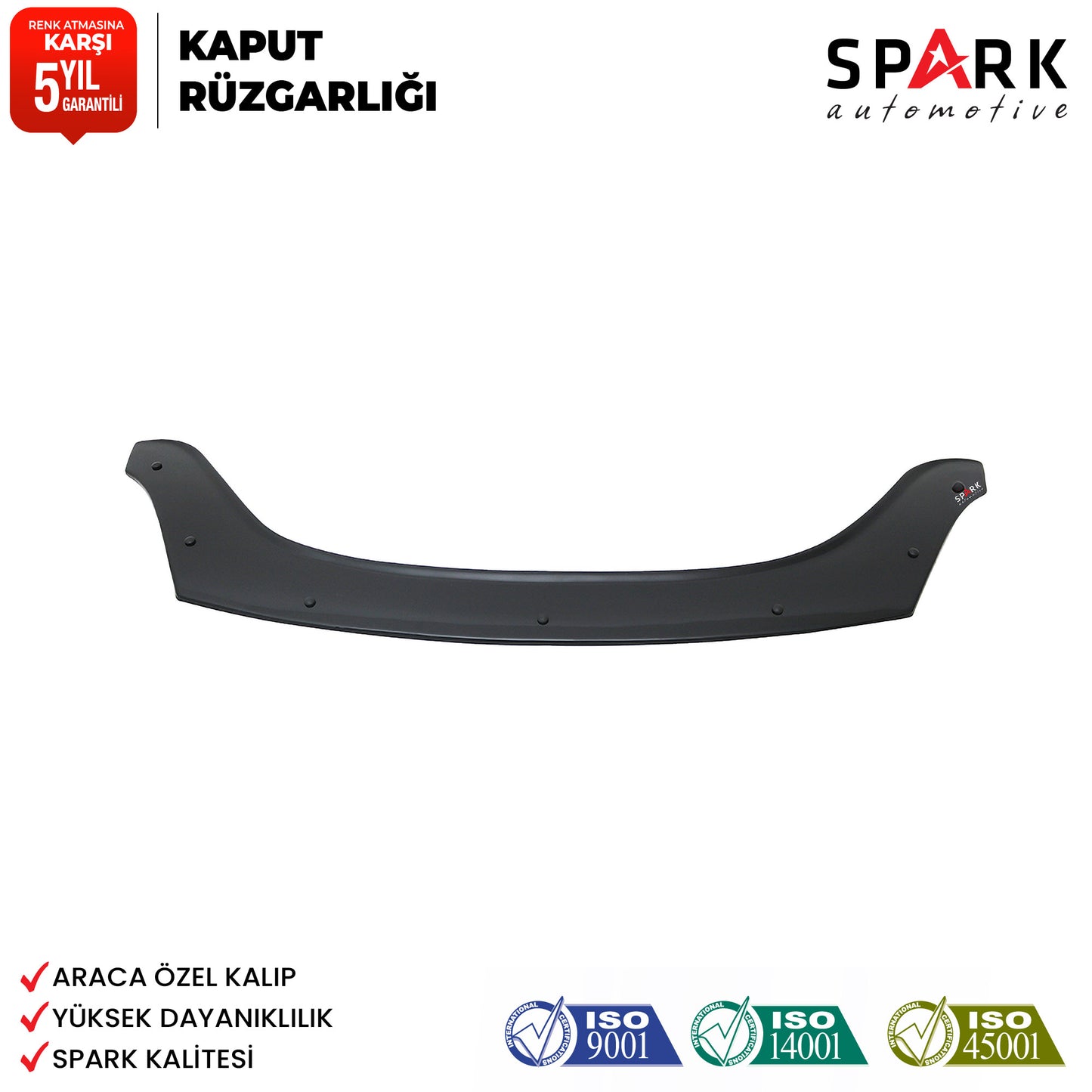 Renault Symbol 2009-2013 Yıl Aralığı Uyumlu Kaput Rüzgarlığı 3mm