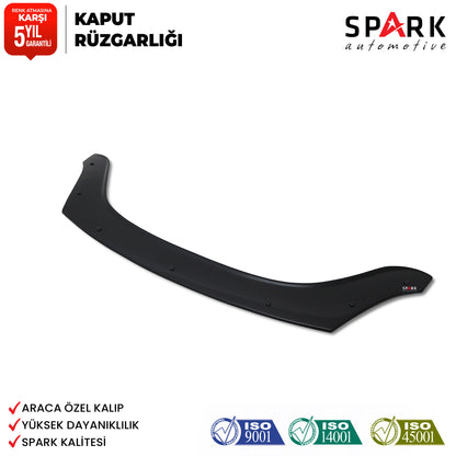 Renault Symbol 2009-2013 Yıl Aralığı Uyumlu Kaput Rüzgarlığı 3mm
