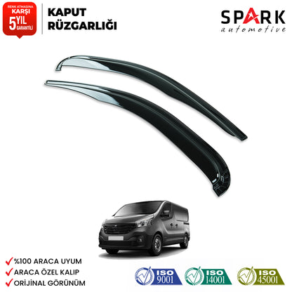 Renault Trafic 2014-2019 Yıl Aralığı Uyumlu Cam Rüzgarlığı 2 Parça