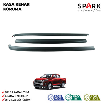 Ssangyong Musso 2018-2021 Yıl Aralığı Uyumlu Kasa Kenar Koruma 3 Parça