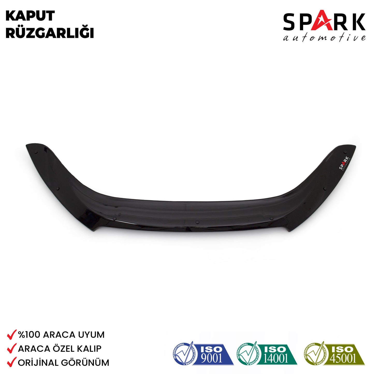 Ssangyong Actyon Sport 2012-2016 Yıl Aralığı Uyumlu Kaput Rüzgarlığı 3mm