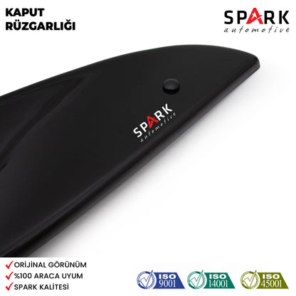 Ssangyong Actyon Sport 2012-2016 Yıl Aralığı Uyumlu Kaput Rüzgarlığı 3mm