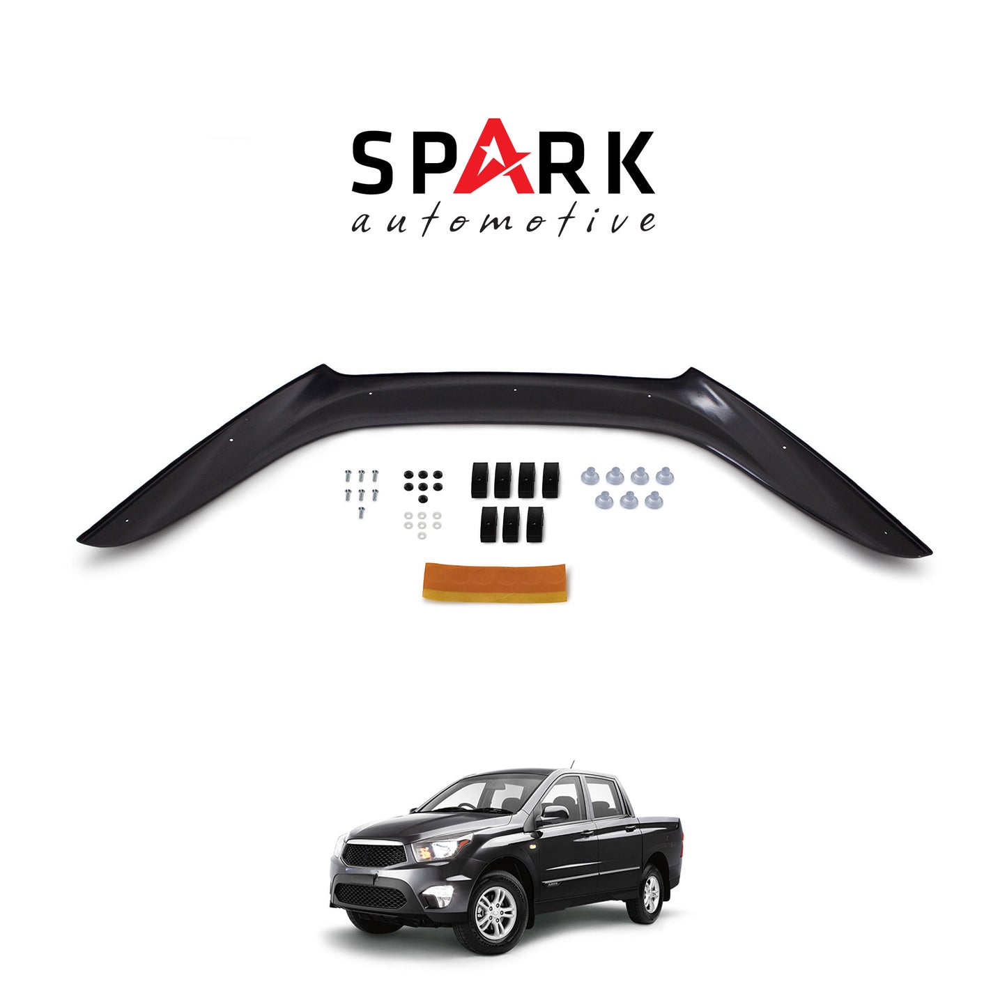 Ssangyong Actyon Sport 2012-2016 Yıl Aralığı Uyumlu Kaput Rüzgarlığı 3mm