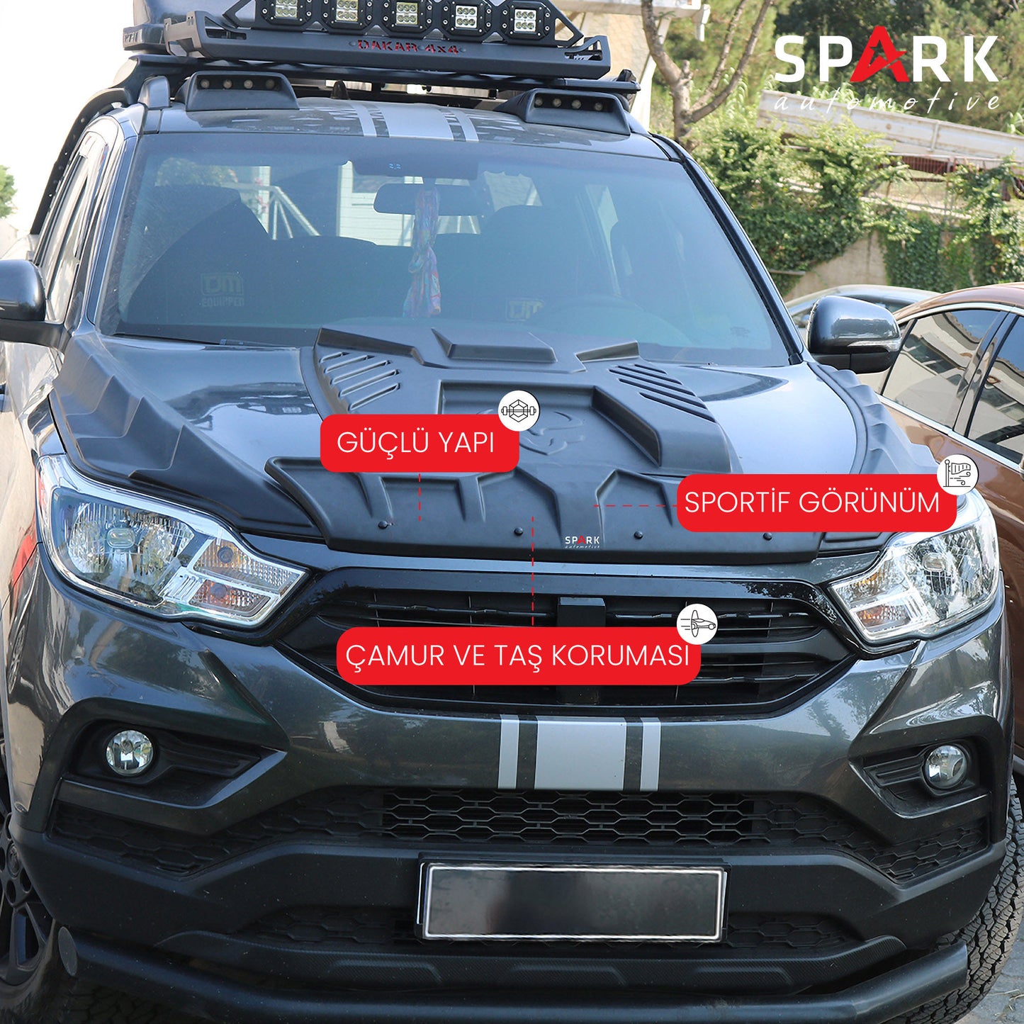 Ssangyong Musso 2018-2021 Yıl Aralığı Uyumlu Dragon Pack 3 Parça