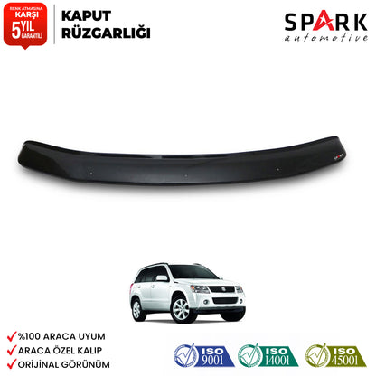 Suzuki Grand Vitara 2006- Yılı Ve Sonrası Uyumlu Ön Kaput Rüzgarlık 4mm