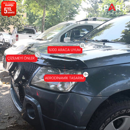 Suzuki Grand Vitara 2006- Yılı Ve Sonrası Uyumlu Ön Kaput Rüzgarlık 4mm