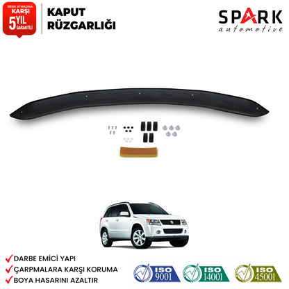 Suzuki Grand Vitara 2006- Yılı Ve Sonrası Uyumlu Ön Kaput Rüzgarlık 4mm