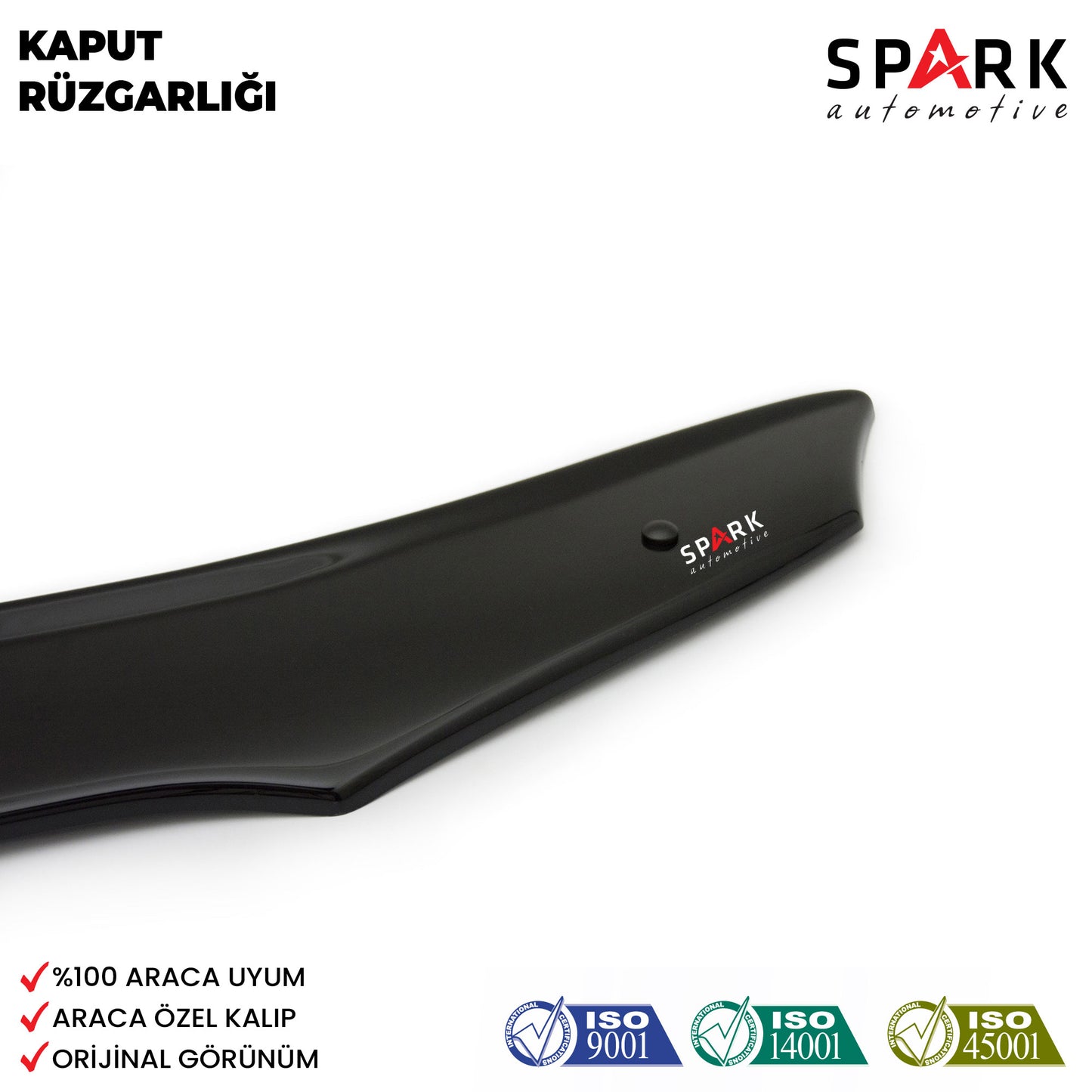 Toyata Corolla 2008-2013 Yıl Aralığı Uyumlu Kaput Rüzgarlığı 4mm