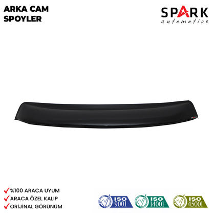 Toyata Corolla 2013-2018 Yıl Aralığı Uyumlu Arka Cam Spoyler