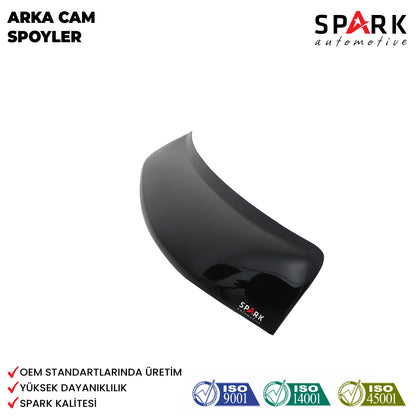 Toyata Corolla 2013-2018 Yıl Aralığı Uyumlu Arka Cam Spoyler