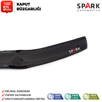 Toyota Hilux 2012-2015 Yıl Aralığı Uyumlu Kaput Rüzgarlığı 3mm