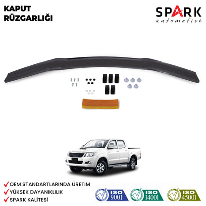 Toyota Hilux 2012-2015 Yıl Aralığı Uyumlu Kaput Rüzgarlığı 4mm