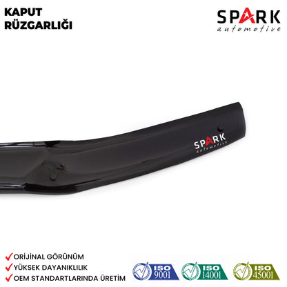 Toyota Hilux 2012-2015 Yıl Aralığı Uyumlu Kaput Rüzgarlığı 4mm