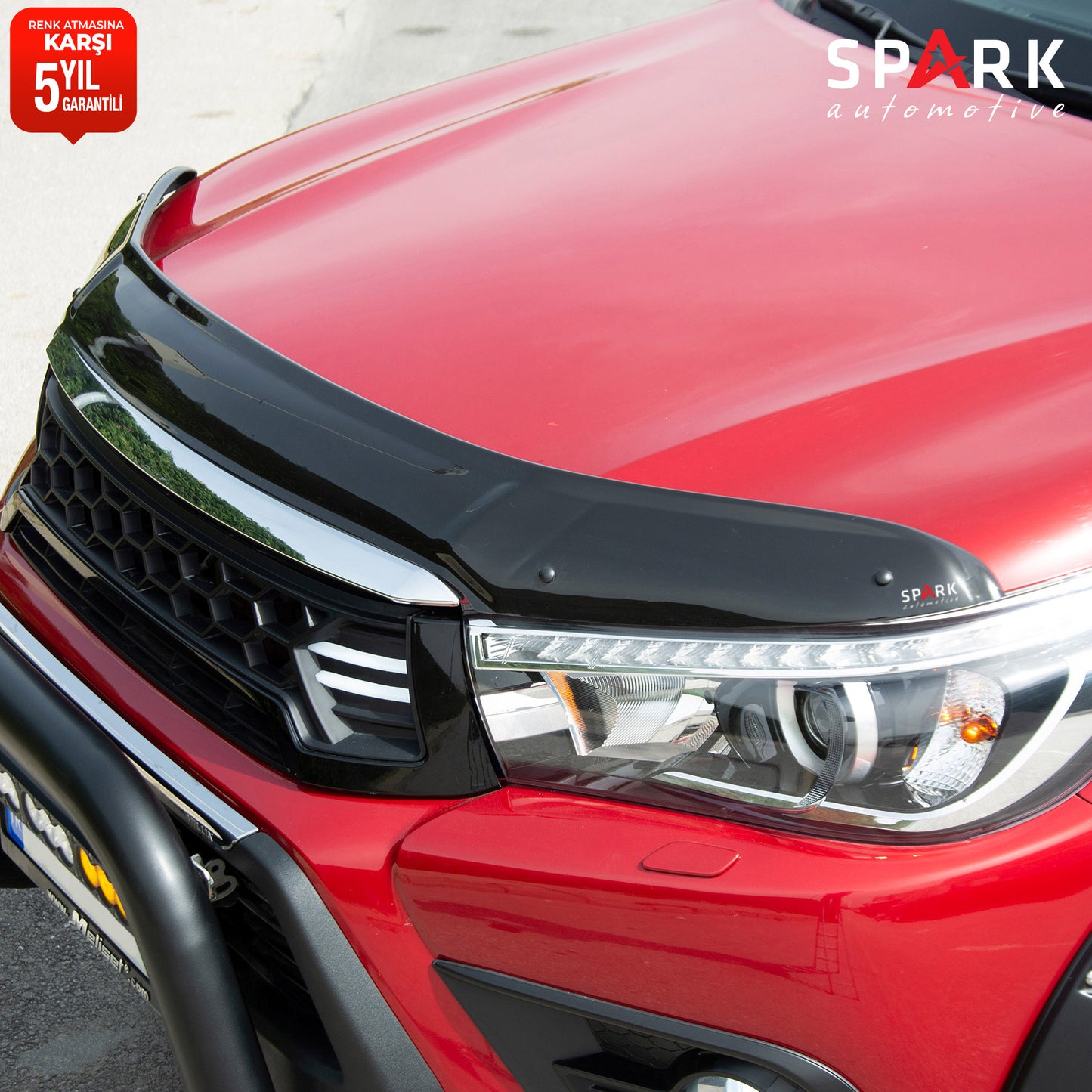 Toyota Hilux 2015-2020 Yıl Aralığı Uyumlu Kaput Rüzgarlığı 3mm